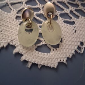 Lucky Brand Silver and Cream Earrings